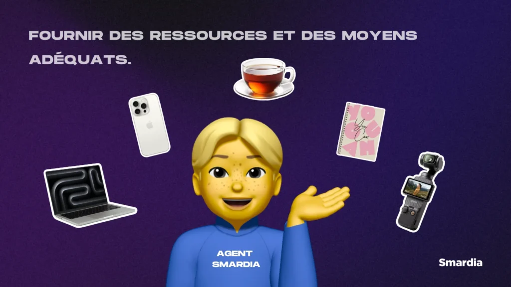 Image explicative du texte ci-dessus sur le fait que les entreprises se doivent de fournir les ressources nécessaires et les moyens adéquats à leurs salariés.