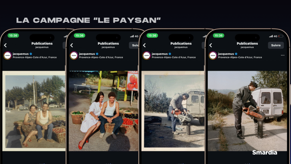 La campagne "Le Paysan" de la marque Jacquemus sur Instagram.