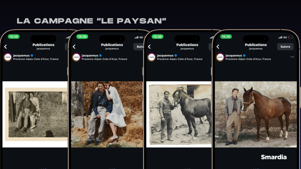 La campagne "Le Paysan" de la marque Jacquemus sur Instagram.