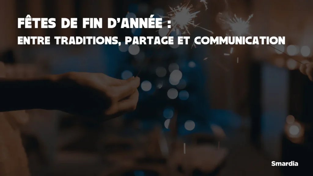 En arrière plan, nous pouvons voir un sapin de Noël illuminé et en premier plan le titre de l'article.