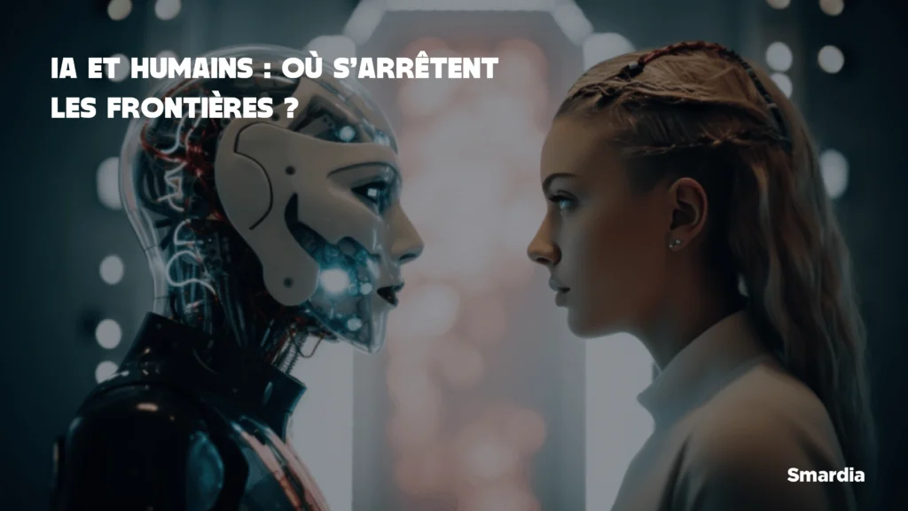 Un robot qui fait un tête à tête avec un humain.